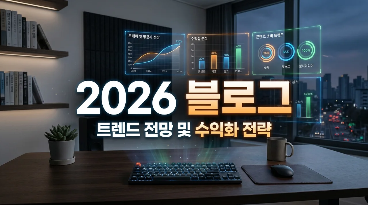 2026 블로그 트렌드 전망: AI 시대에서 살아남는 3가지 핵심 전략