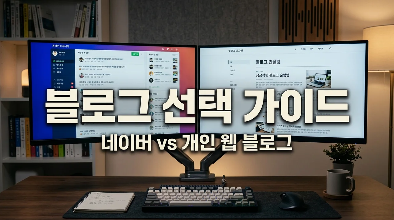 네이버 블로그 vs 개인 웹 블로그 장단점 완벽 비교: 수익과 노출의 차이