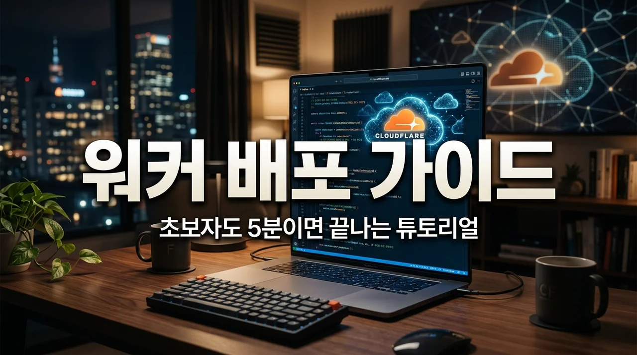 Cloudflare 워커 배포 초보 가이드: 5분 만에 끝내는 무료 서버리스 튜토리얼
