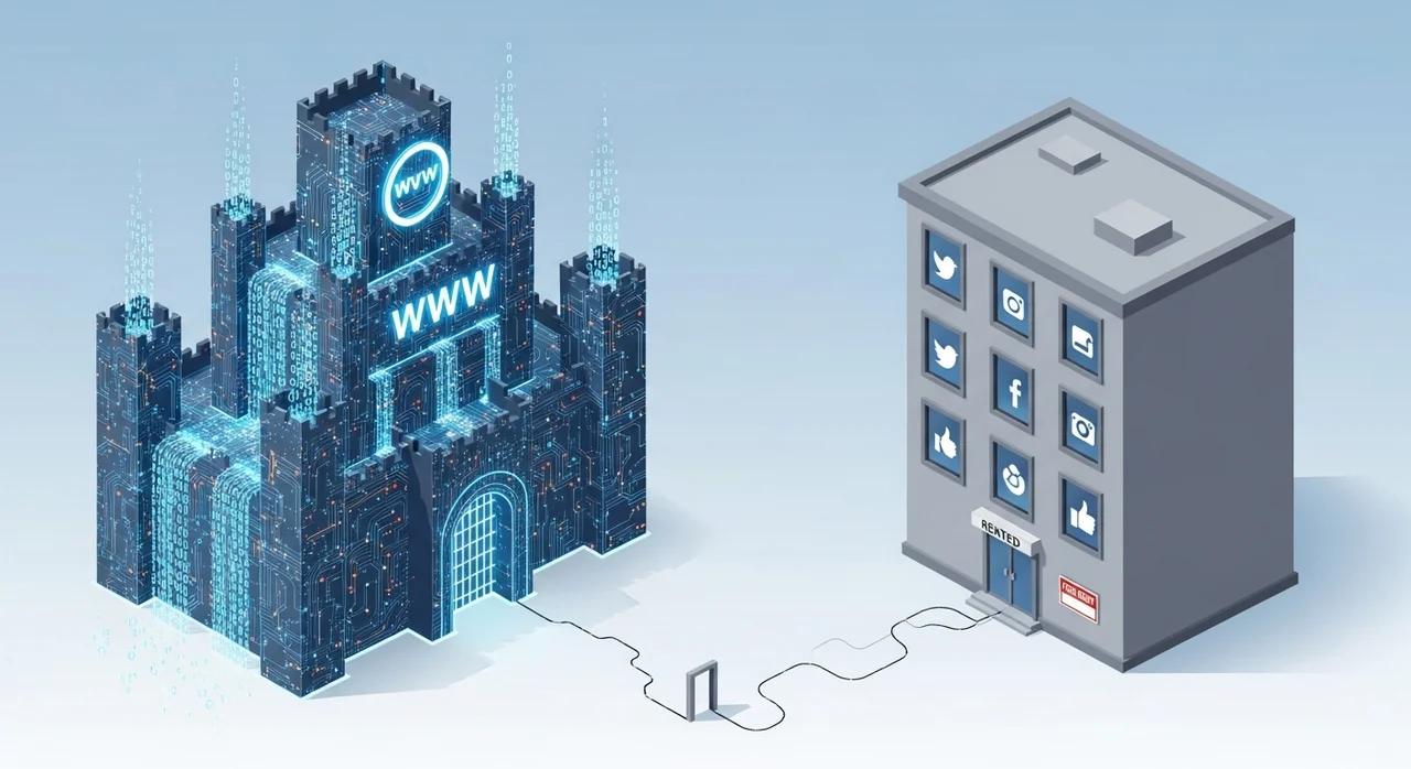 SNS는 빌린 땅, 홈페이지는 내 소유의 땅