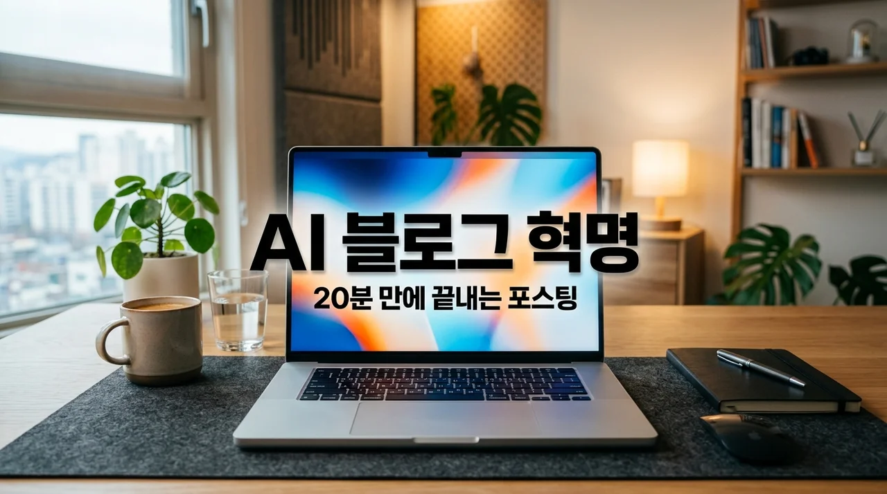 AI 블로그 글쓰기 활용법: 3시간 걸리던 포스팅 20분 만에 끝내는 실전 전략