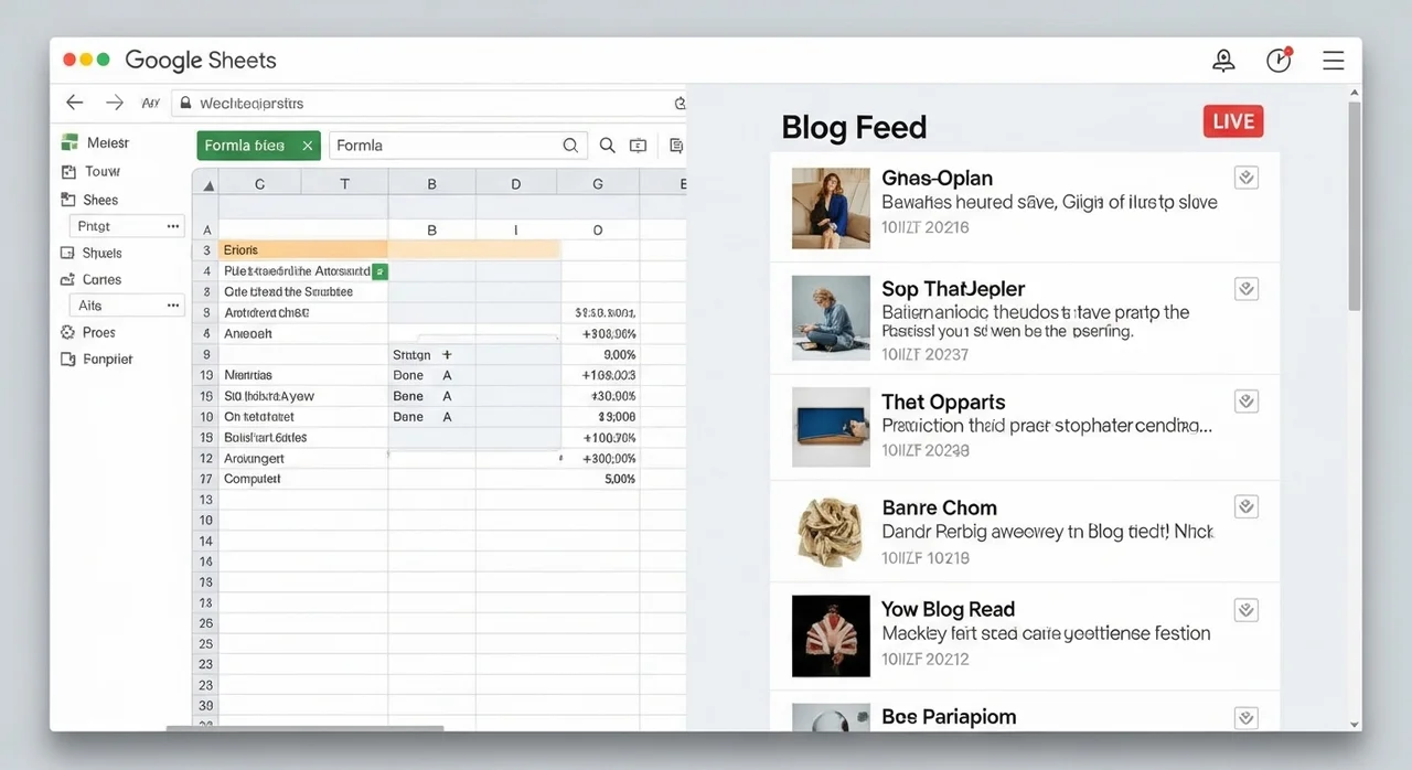 구글 스프레드시트로 나만의 뉴스레터 피드 만들기