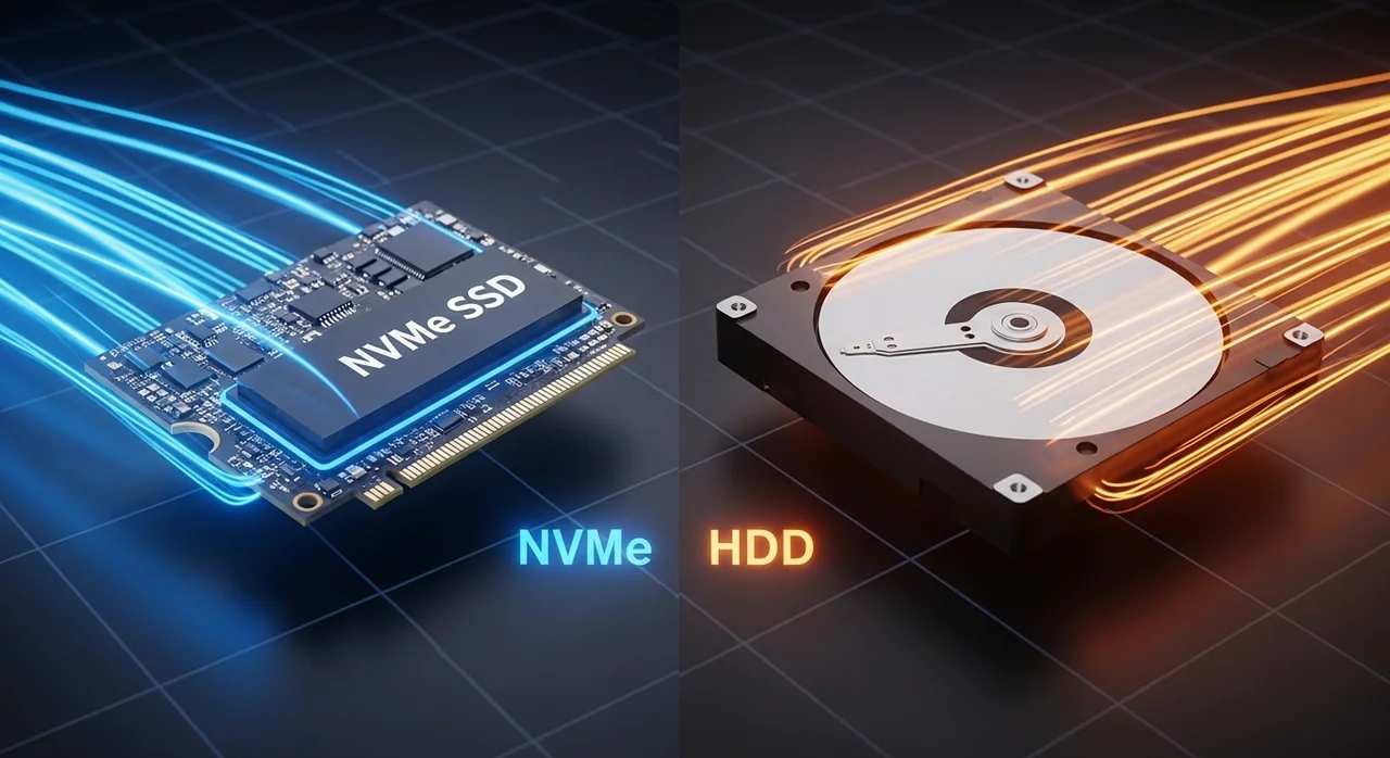 하드웨어 및 시스템 환경 비교: SSD vs HDD