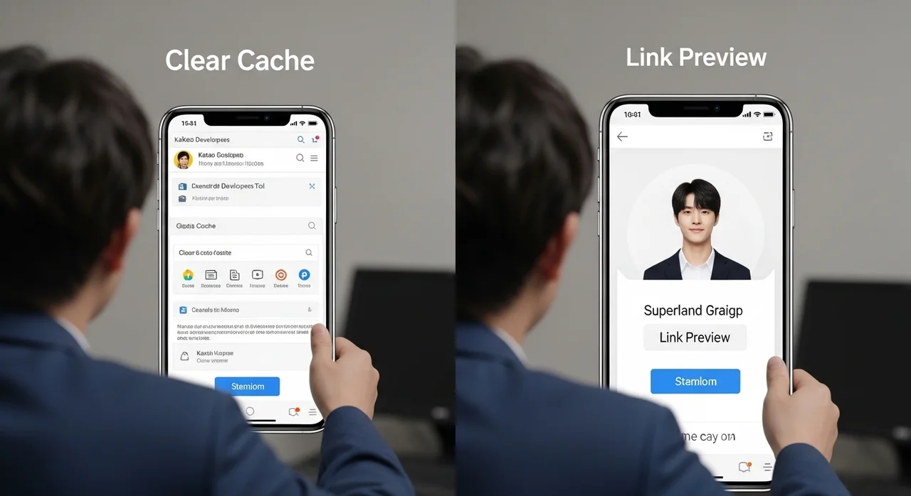 설정해도 안 나온다면? 플랫폼별 캐시 삭제(디버깅) 필수!