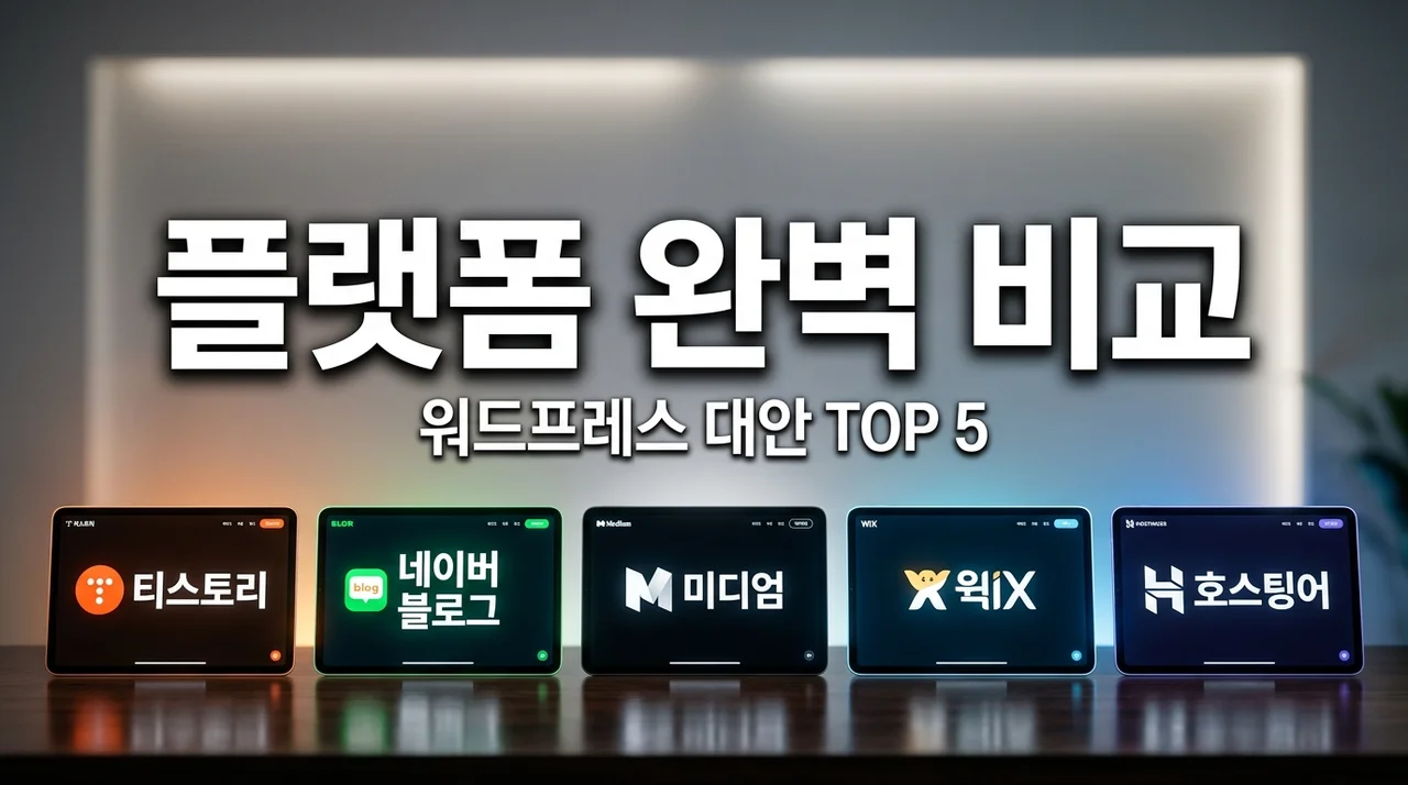 워드프레스 대안 플랫폼 비교 | 나에게 맞는 블로그 추천 BEST 5
