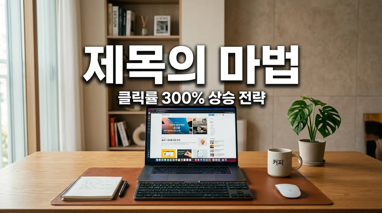 블로그 제목 짓는 법 클릭률 300% 높이는 5가지 황금 공식
