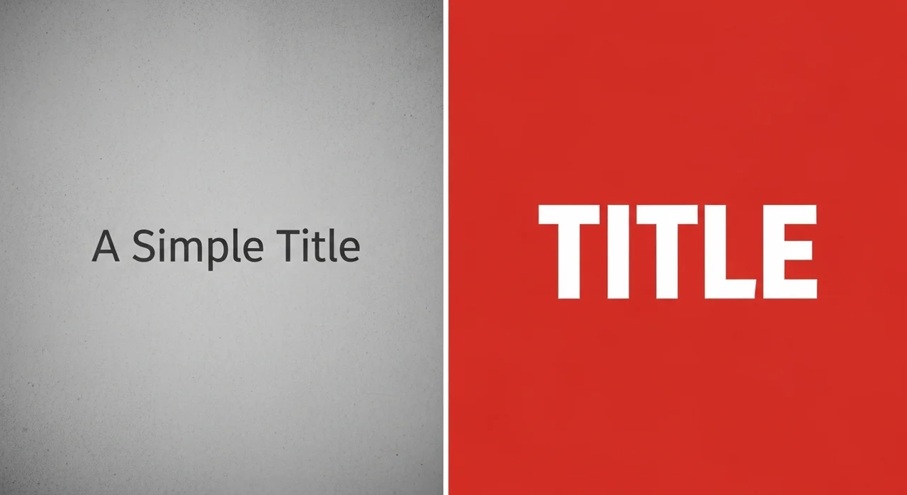 클릭률을 결정짓는 제목의 3요소 비교