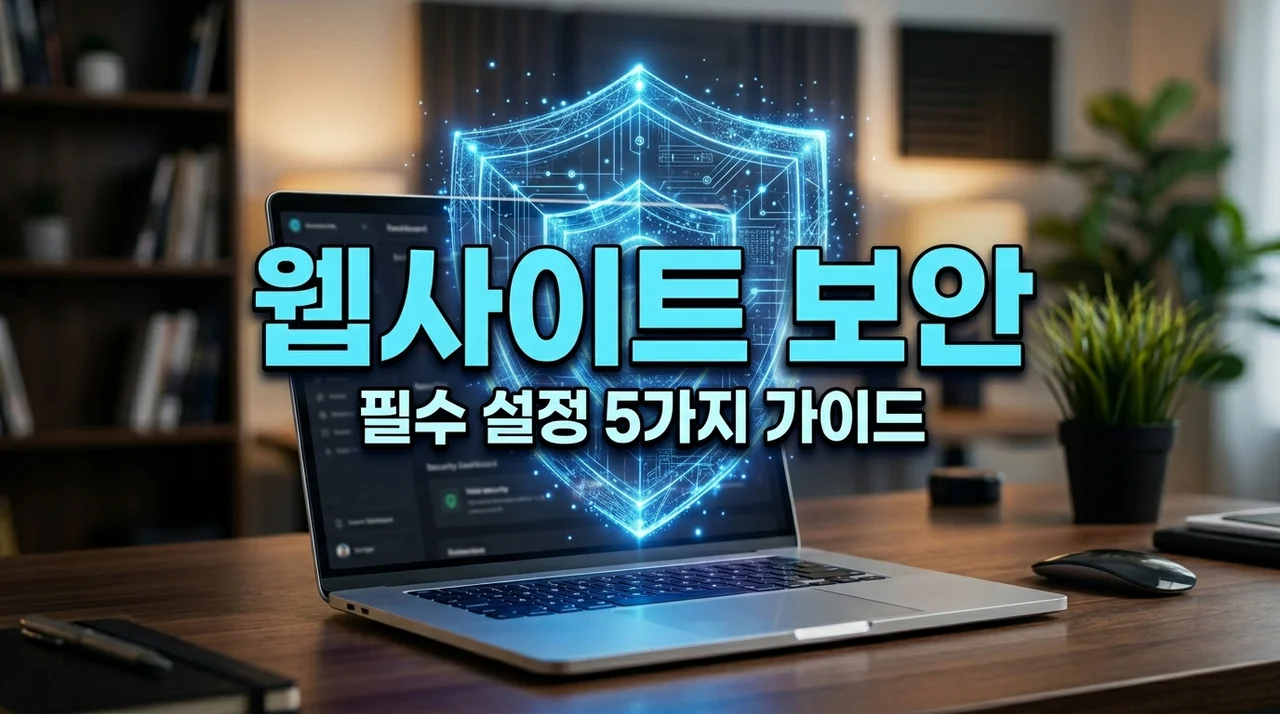 개인 웹사이트 보안 설정 필수 항목 5가지: 내 사이트 지키는 법