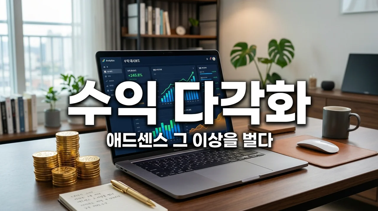 블로그 수익 다각화 전략 5가지, 애드센스 한계를 넘는 고수익 비결