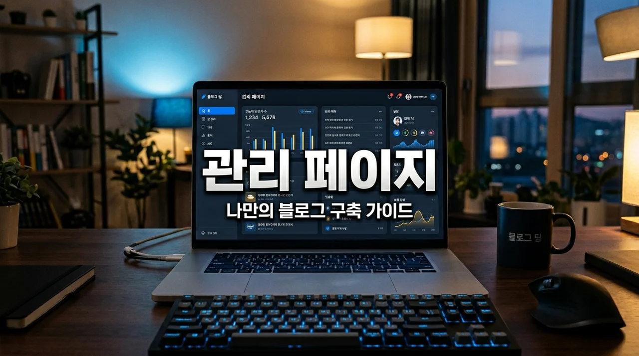 블로그 관리자 페이지 만들기: 효율적인 대시보드 구축 가이드