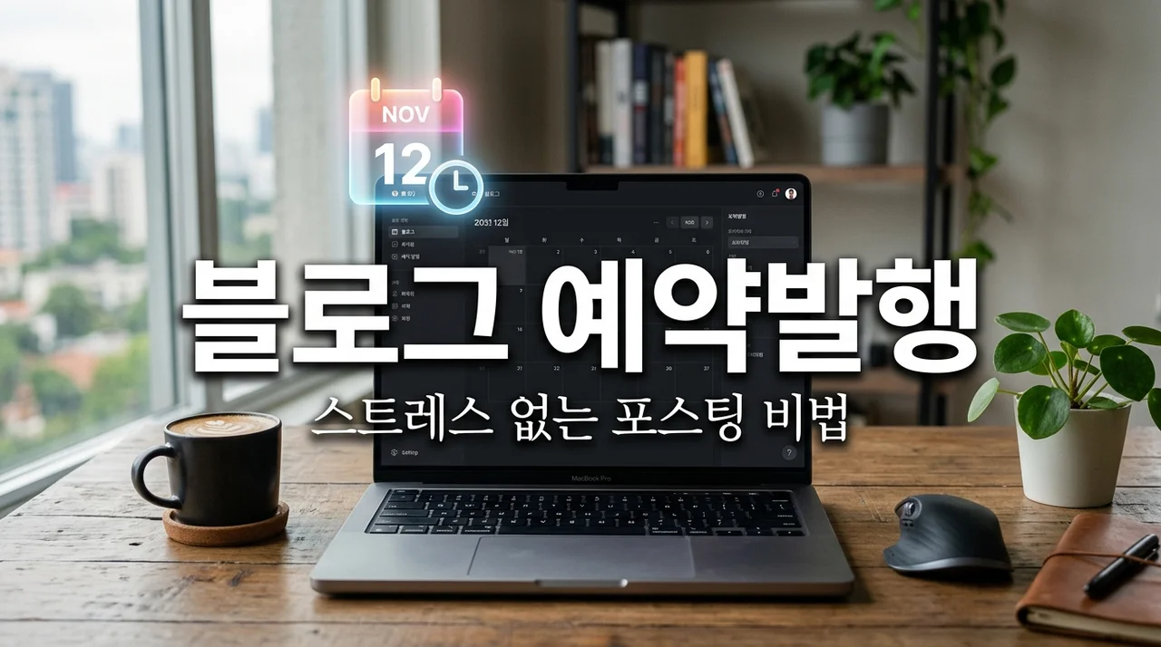 블로그 예약 발행 기능 활용법: 꾸준한 글쓰기 루틴 만드는 비결