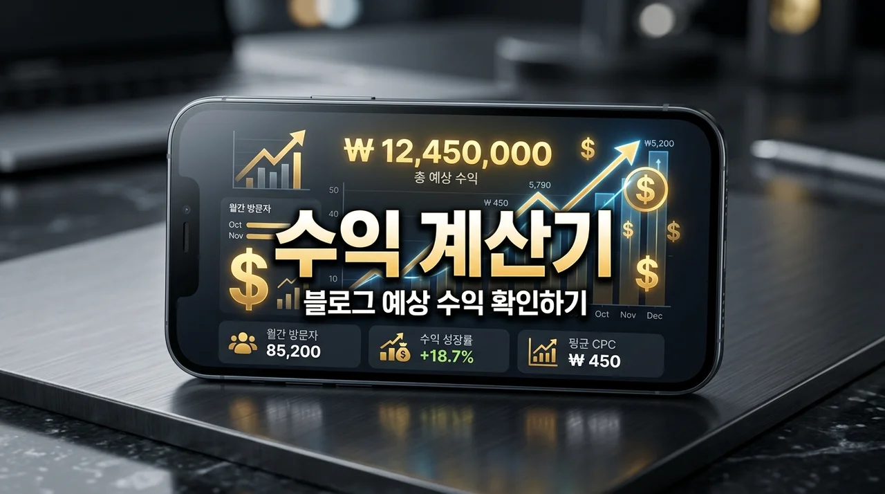 블로그 광고 수익 계산기 활용법: 내 방문자 수로 월급 벌기