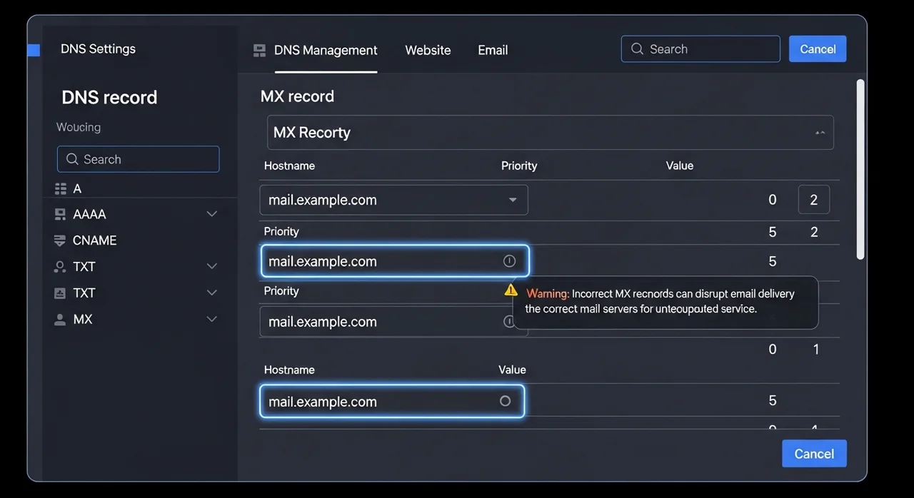 가장 많이 하는 실수! MX 레코드란?