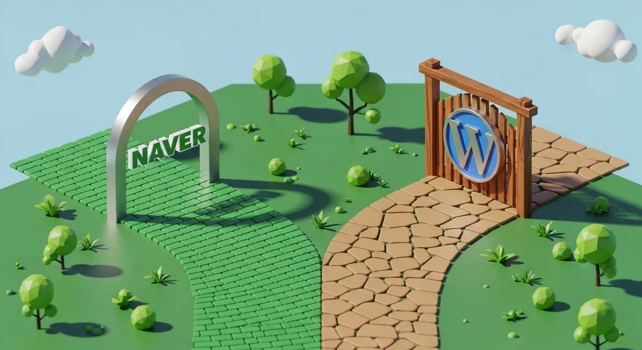 네이버 vs 워드프레스, 당신의 선택은?