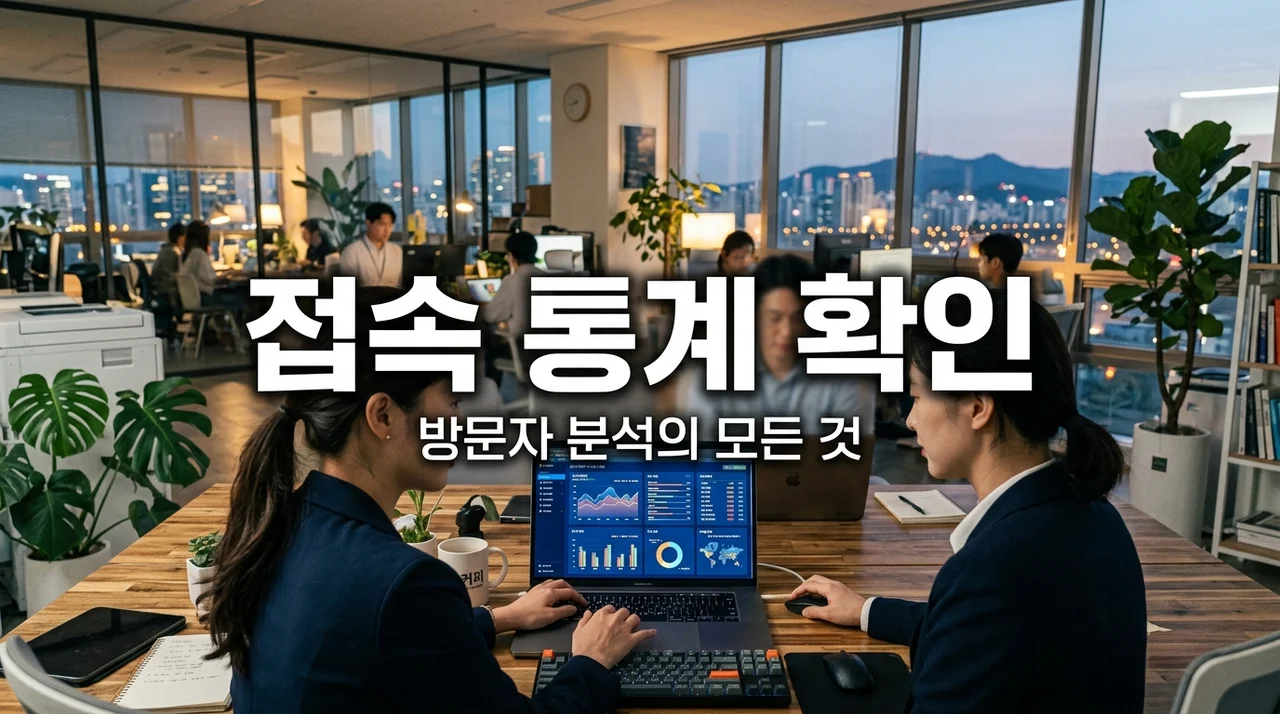 개인 웹사이트 접속 통계 보는 법: 초보자를 위한 분석 도구 완벽 가이드