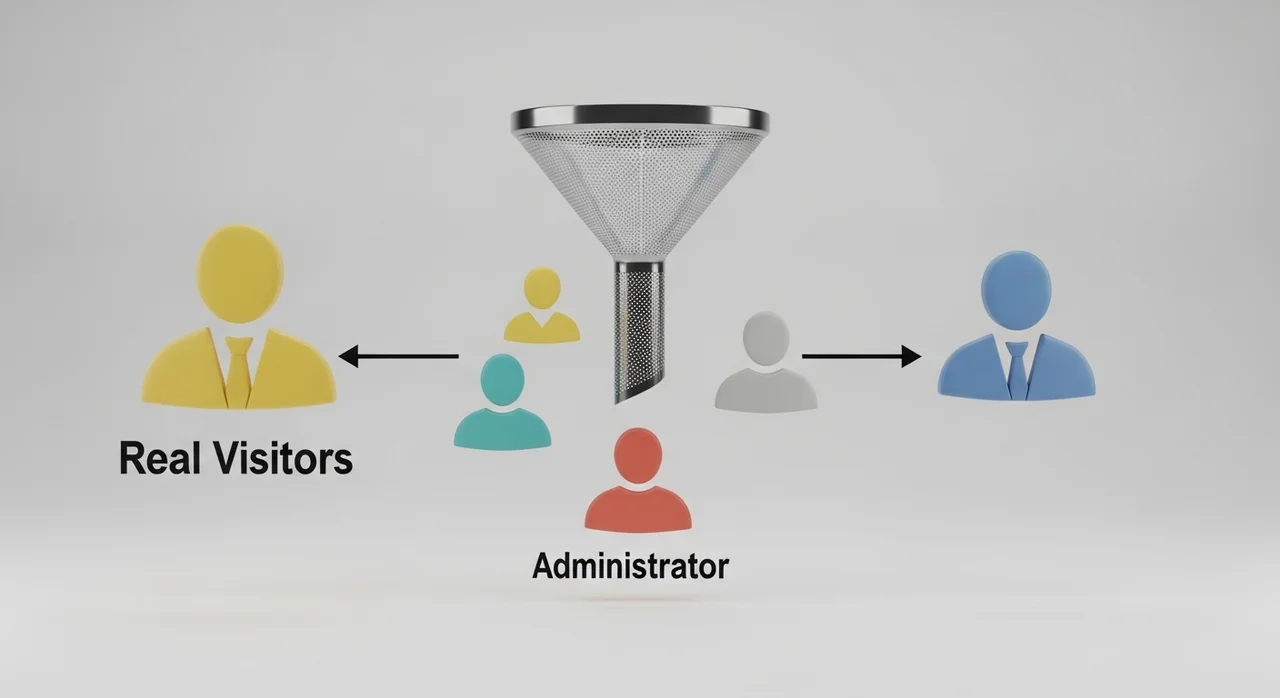 데이터 오차를 줄이는 주의사항: 내 IP 제외하기