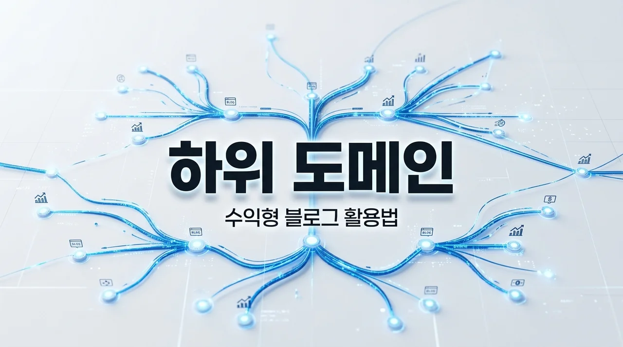 하위 도메인 활용법 | 블로그 수익 2배 늘리는 실전 세팅 가이드