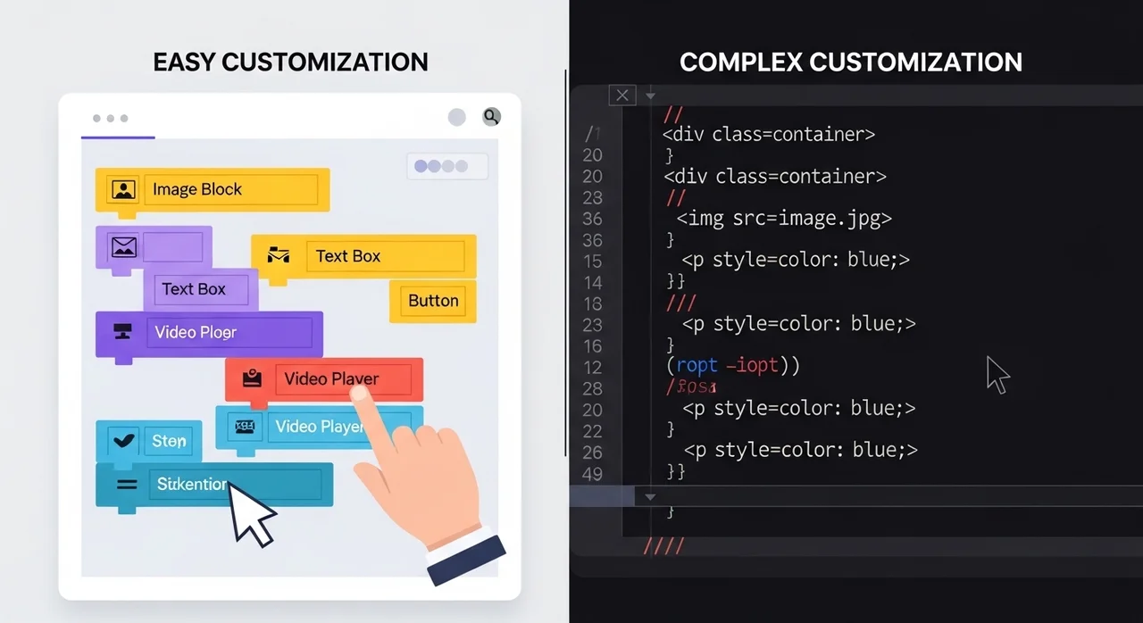 플랫폼별 커스터마이징 자유도 비교