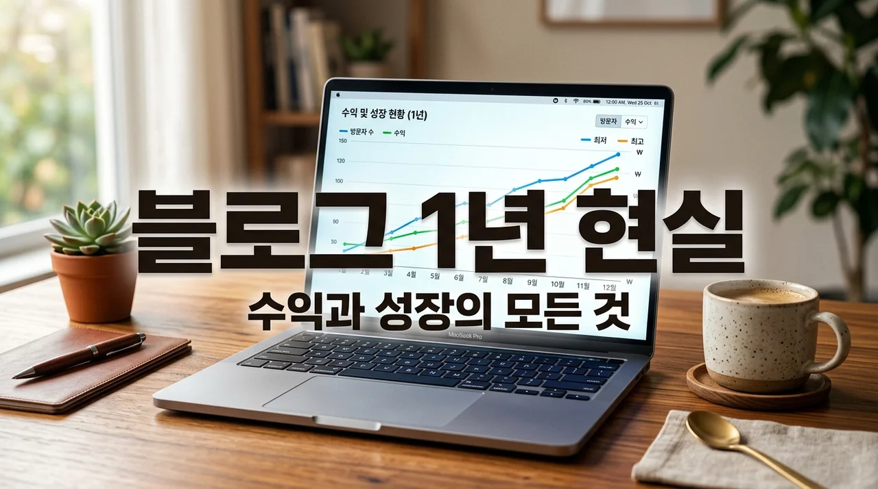 블로그 운영 1년 현실 후기: 수익과 성장, 직접 겪은 솔직한 진실