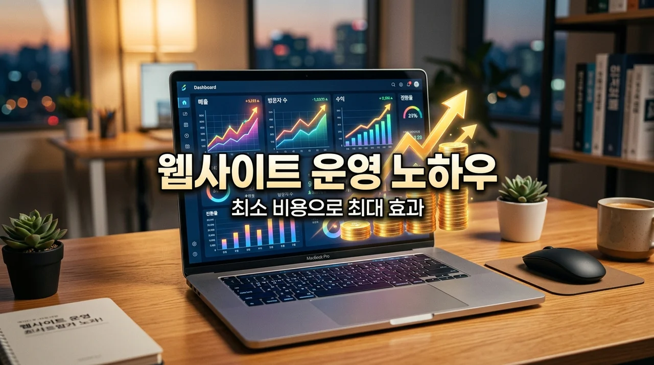 저비용 웹사이트 운영 노하우 5가지 | 유지비 90% 아끼는 실전 가이드