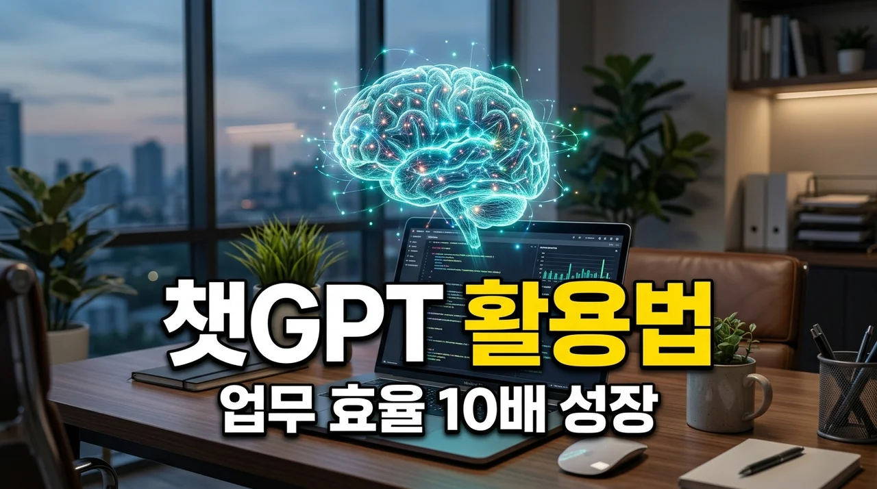 챗GPT 활용법 초보자도 업무 속도 10배 높이는 실전 가이드