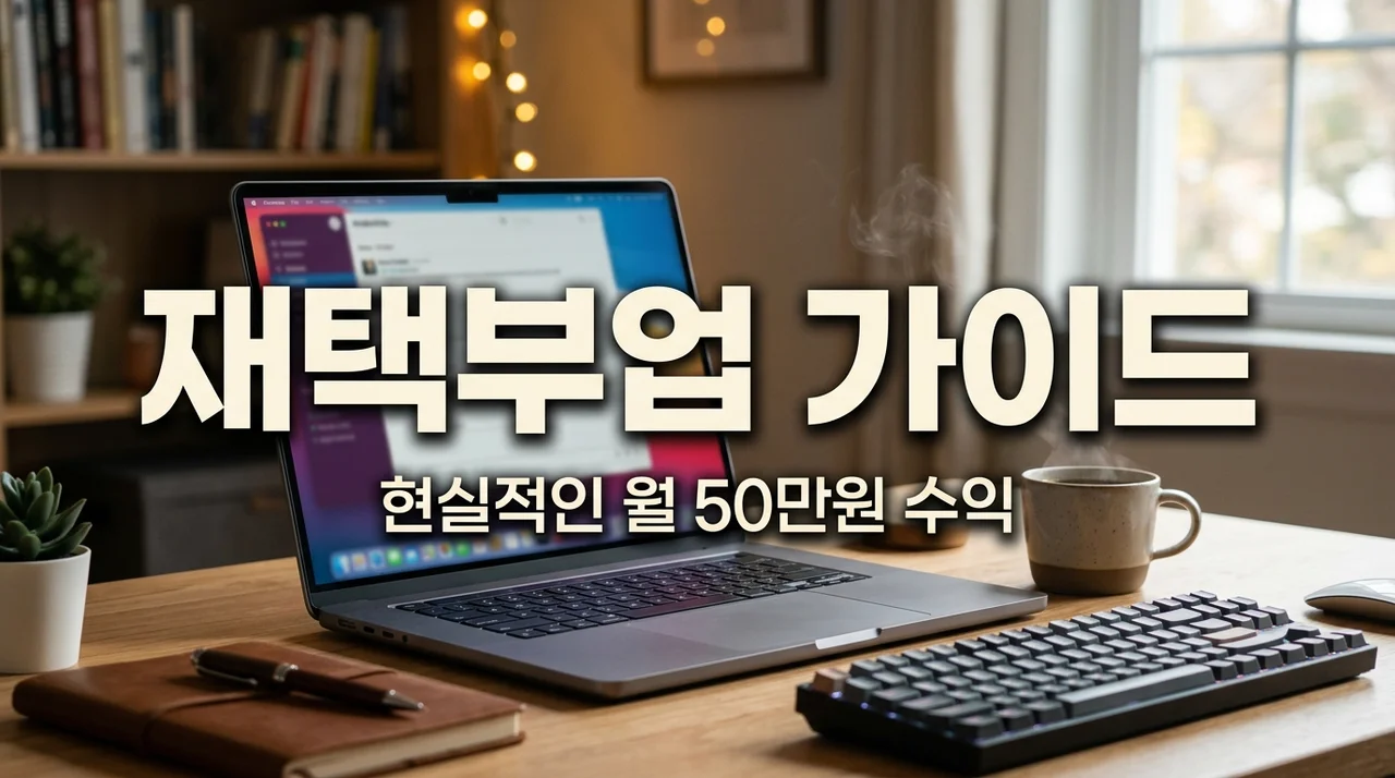 재택부업 추천 TOP 5 | 직장인 퇴근 후 월 50만원 버는 현실적인 방법
