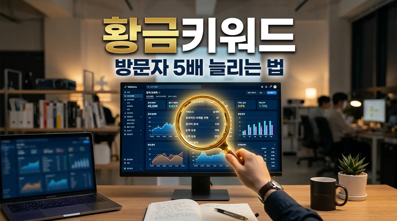 황금키워드 찾는 법 5단계! 블로그 방문자 5배 늘리는 SEO 비법
