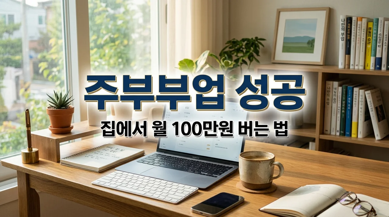 주부부업 추천 TOP 5 | 집에서 월 100만원 버는 현실적인 방법
