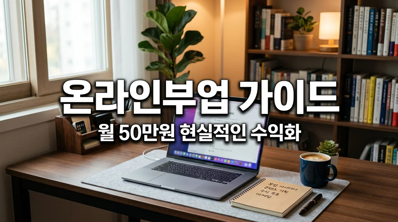 온라인부업 추천 TOP 5 | 집에서 월 50만원 버는 현실적인 방법