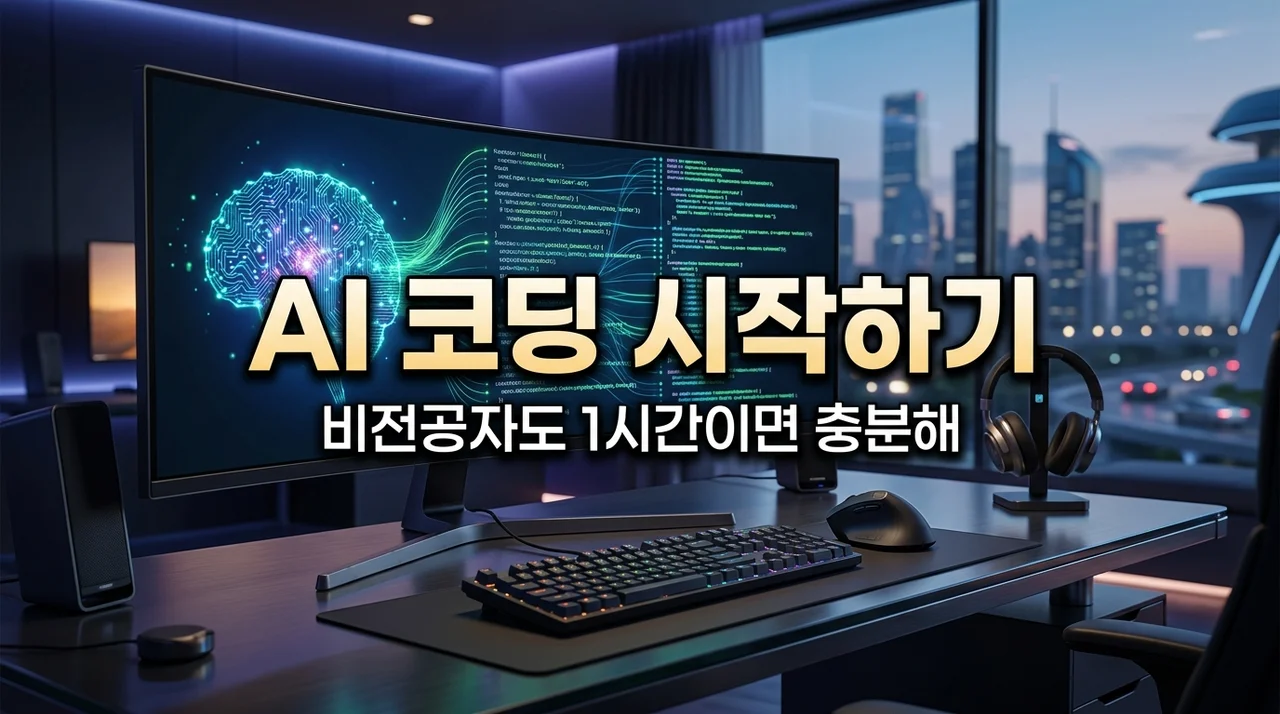 AI코딩 독학 가이드: 비전공자도 1시간 만에 웹사이트 만드는 법