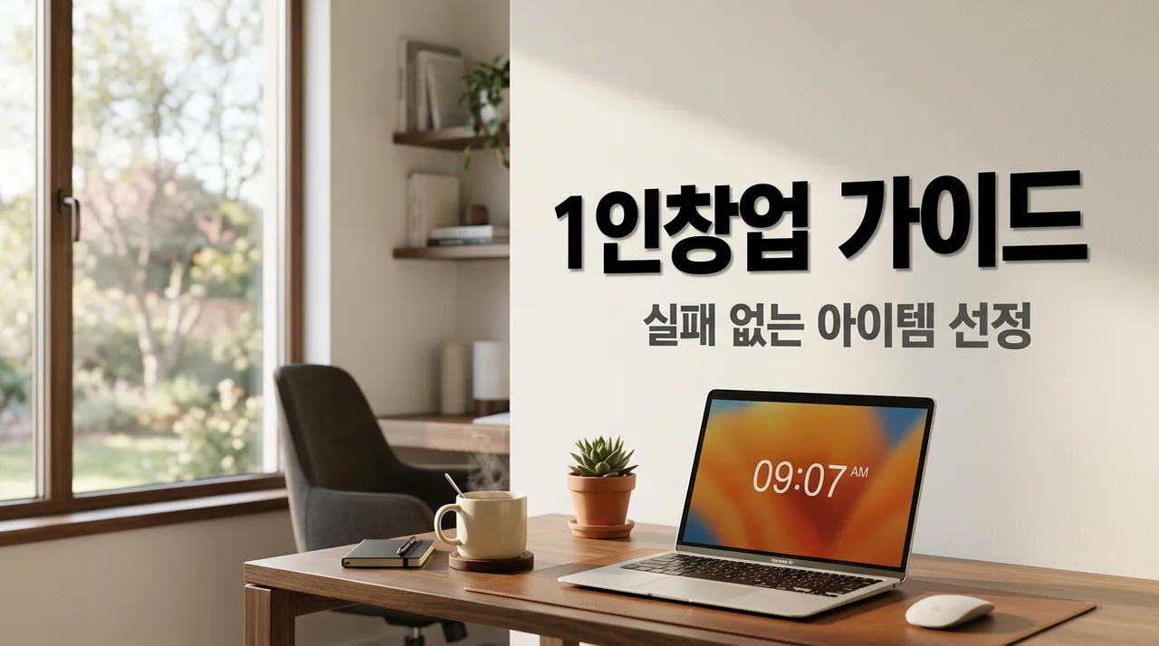 1인창업 아이템 추천 및 실패 없는 시작을 위한 현실적 가이드