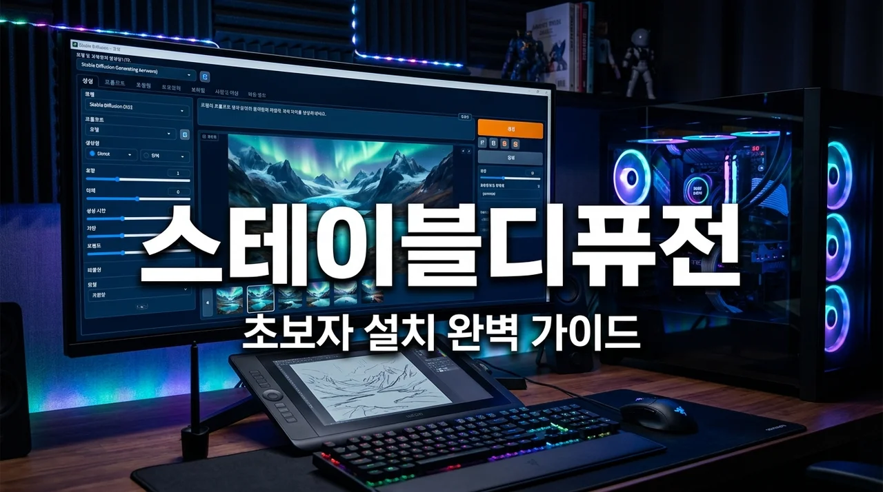 스테이블디퓨전 설치 및 기초 가이드: AI 이미지 생성 초보자 필독서