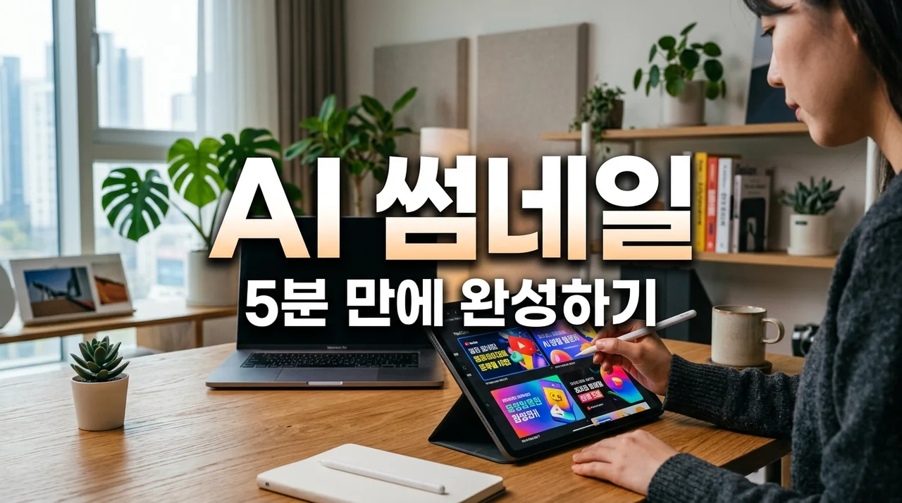 AI 썸네일 제작 방법, 5분 만에 클릭을 부르는 고퀄리티 디자인 꿀팁