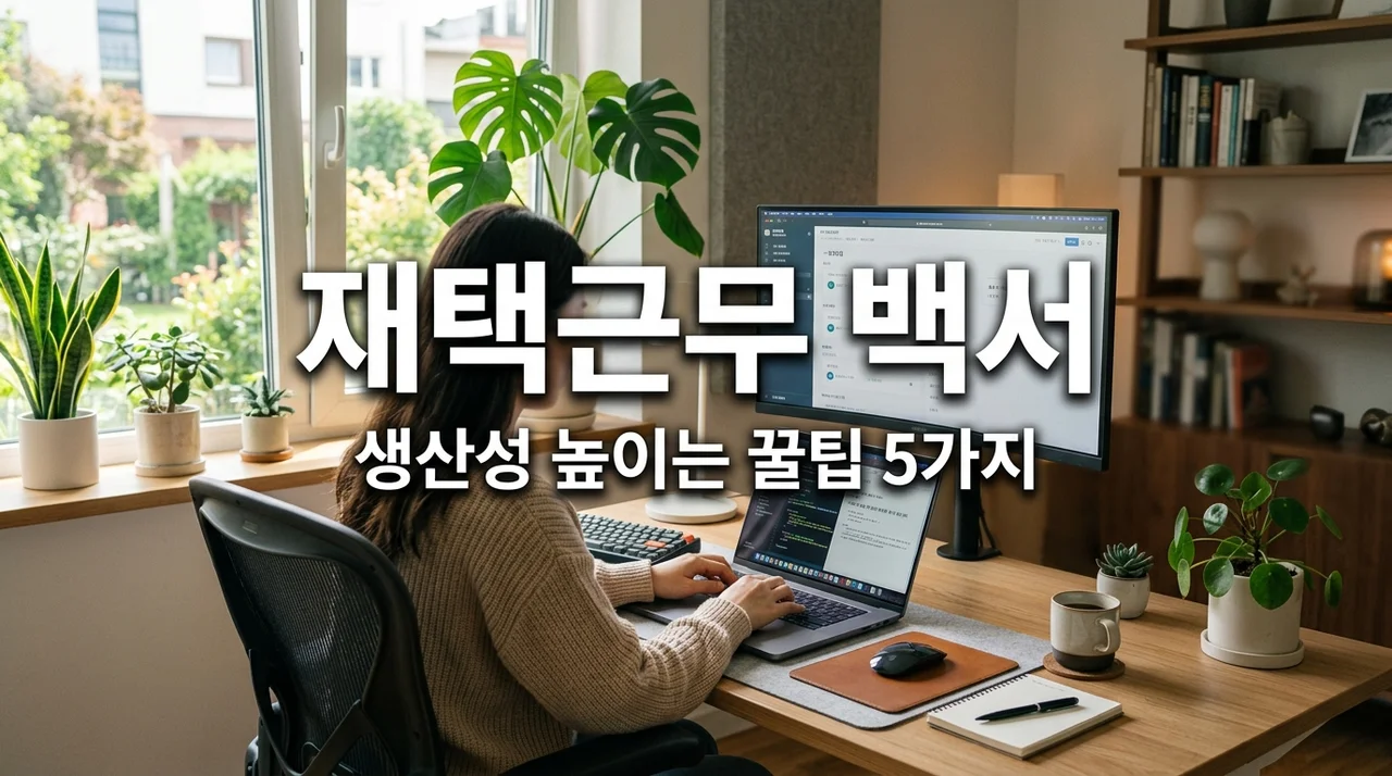 재택근무 효율 200% 올리는 법! 완벽한 루틴과 공간 세팅 가이드
