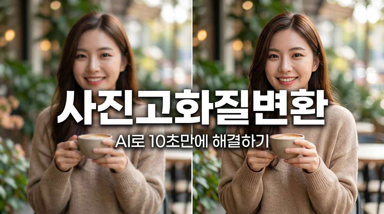 사진 해상도 높이기 AI 무료 사이트 추천 및 포토샵 고화질 변환 방법