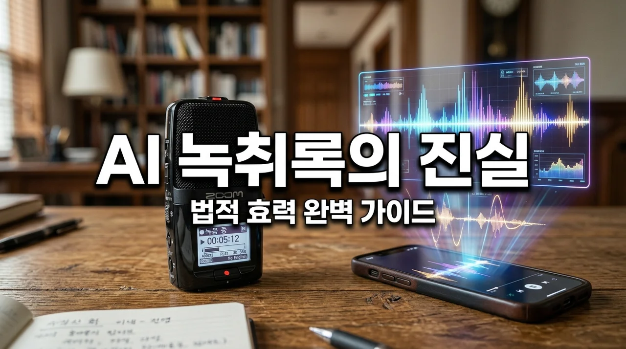 AI녹취록 법적 효력은? 증거 제출 시 꼭 알아야 할 3가지 지침