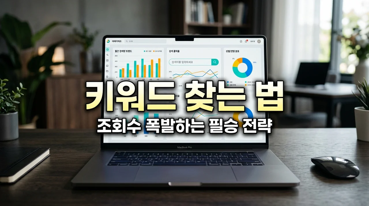 블로그 키워드 찾는 법: 조회수 10배 올리는 황금 키워드 발굴 공식