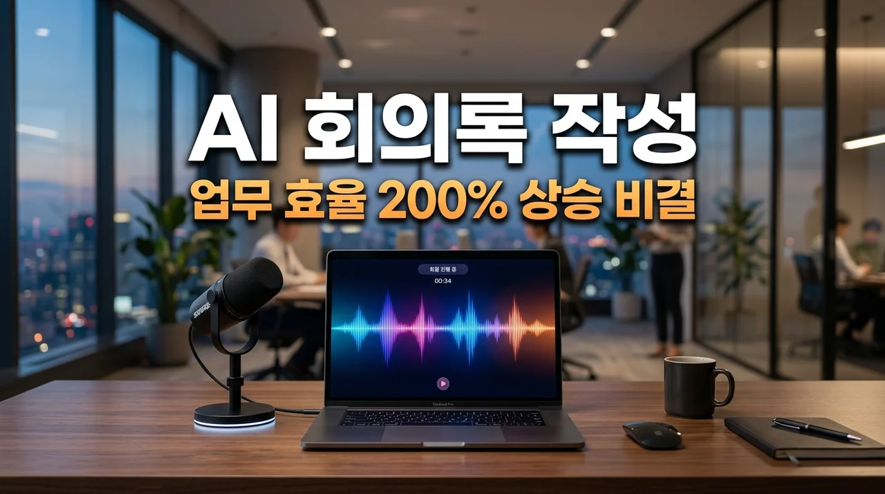 AI회의록작성 프로그램 추천 및 5분 만에 끝내는 효율적인 정리법
