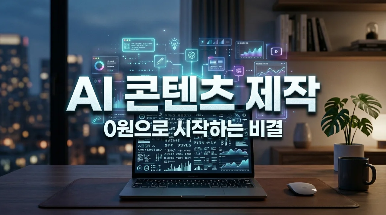 AI콘텐츠제작 입문 가이드: 0원으로 고퀄리티 결과물 만드는 비결
