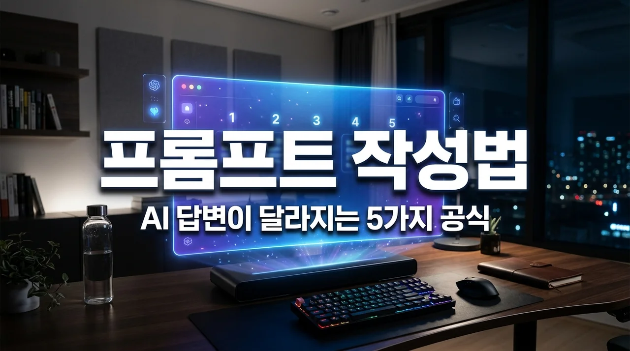 프롬프트 작성법, AI 답변 수준이 200% 향상되는 5가지 공식