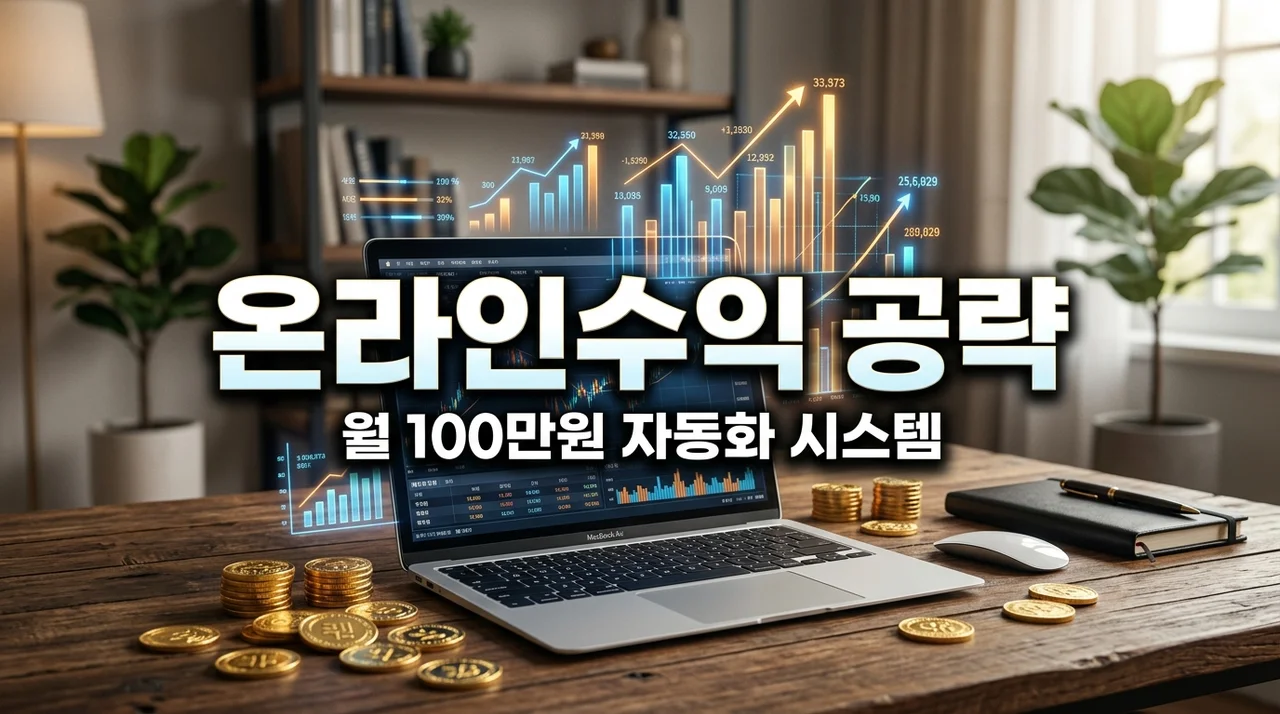 온라인수익 구조 3단계: 월 100만 원 자동화 부업 현실적인 가이드