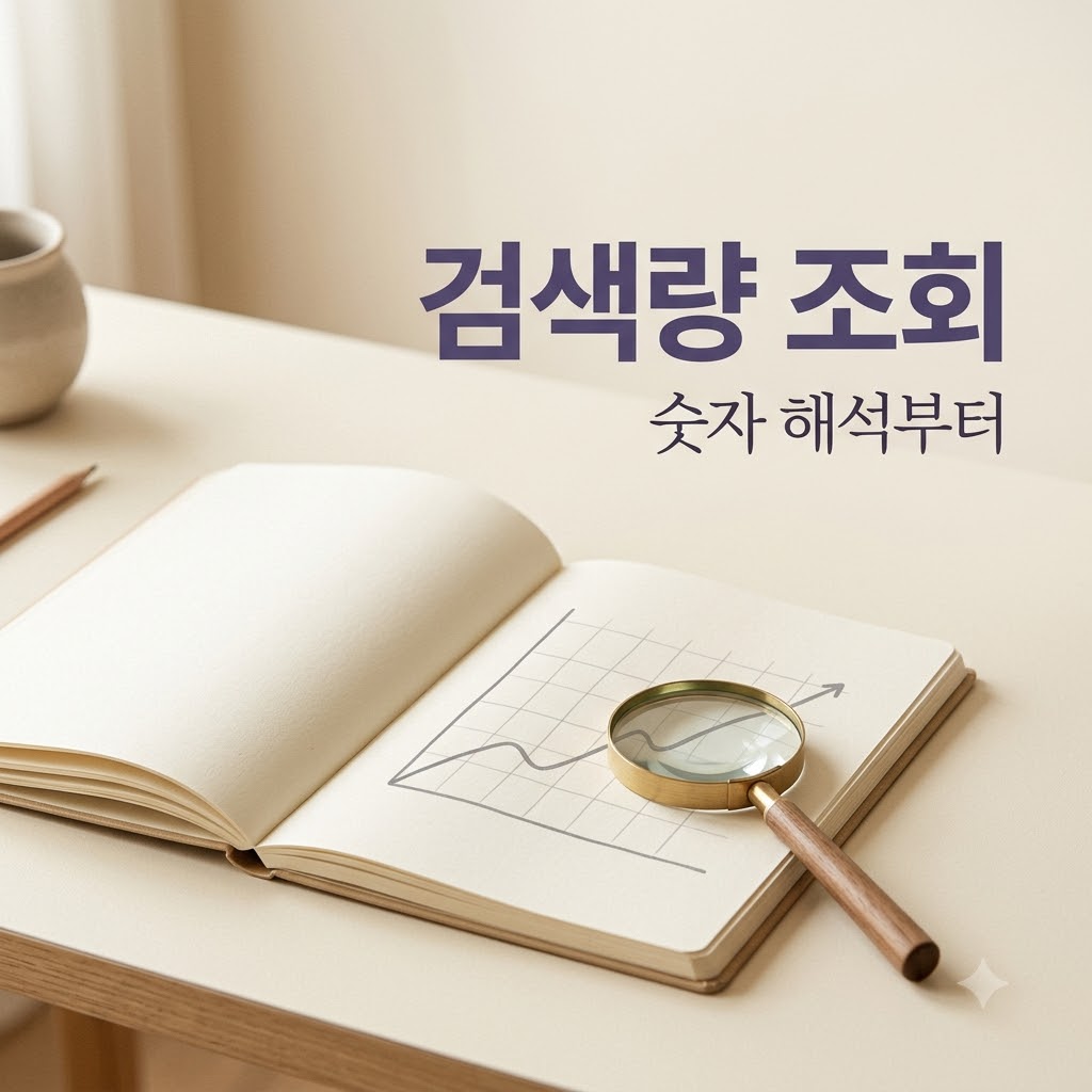 키워드 검색량 조회, 숫자 해석부터 블로그 주제 선정까지