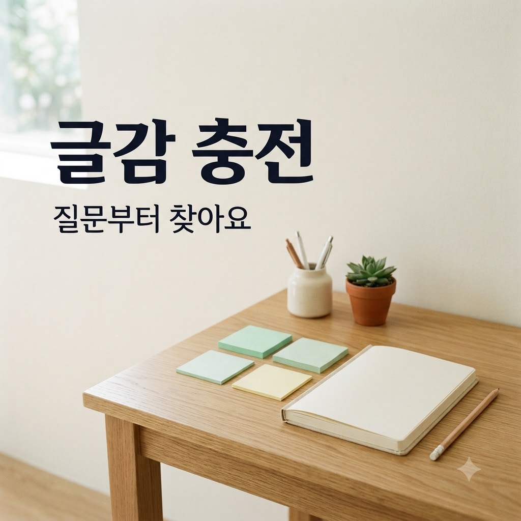 블로그 글감 떨어졌을 때, 질문 3개로 다음 글 찾는 법