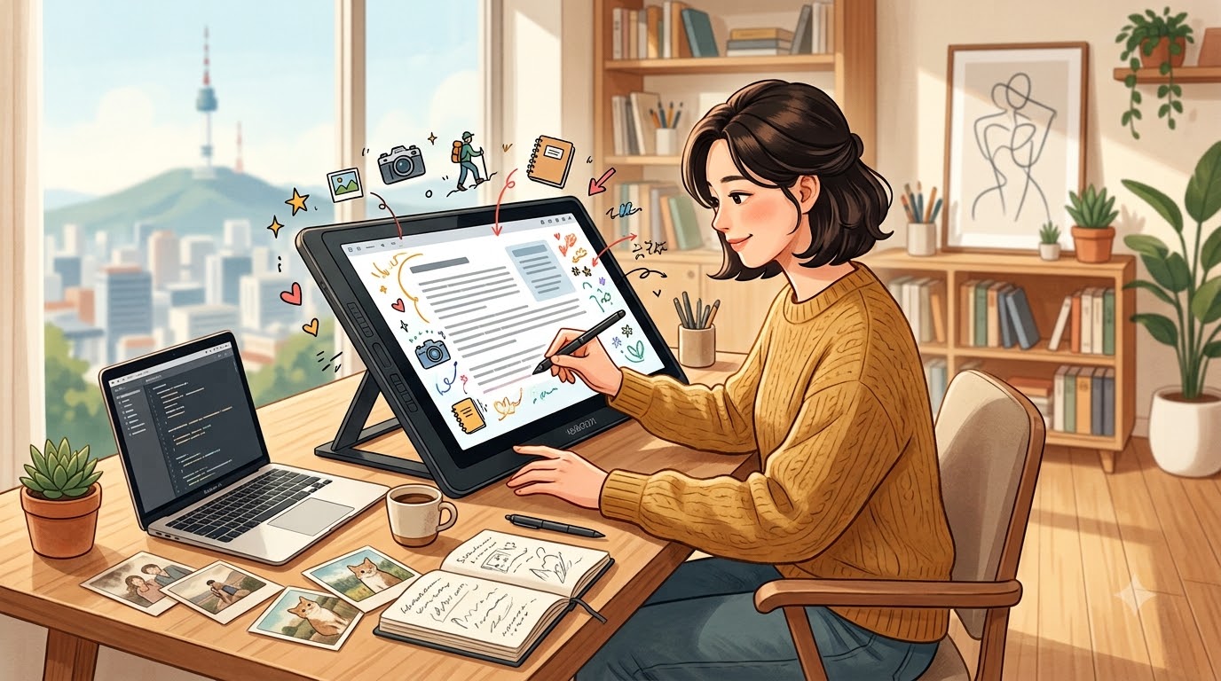 초안에 나만의 경험과 선택 기준을 더해요
