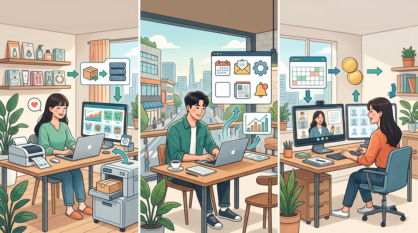 세 가지 사례를 한눈에 비교해요
