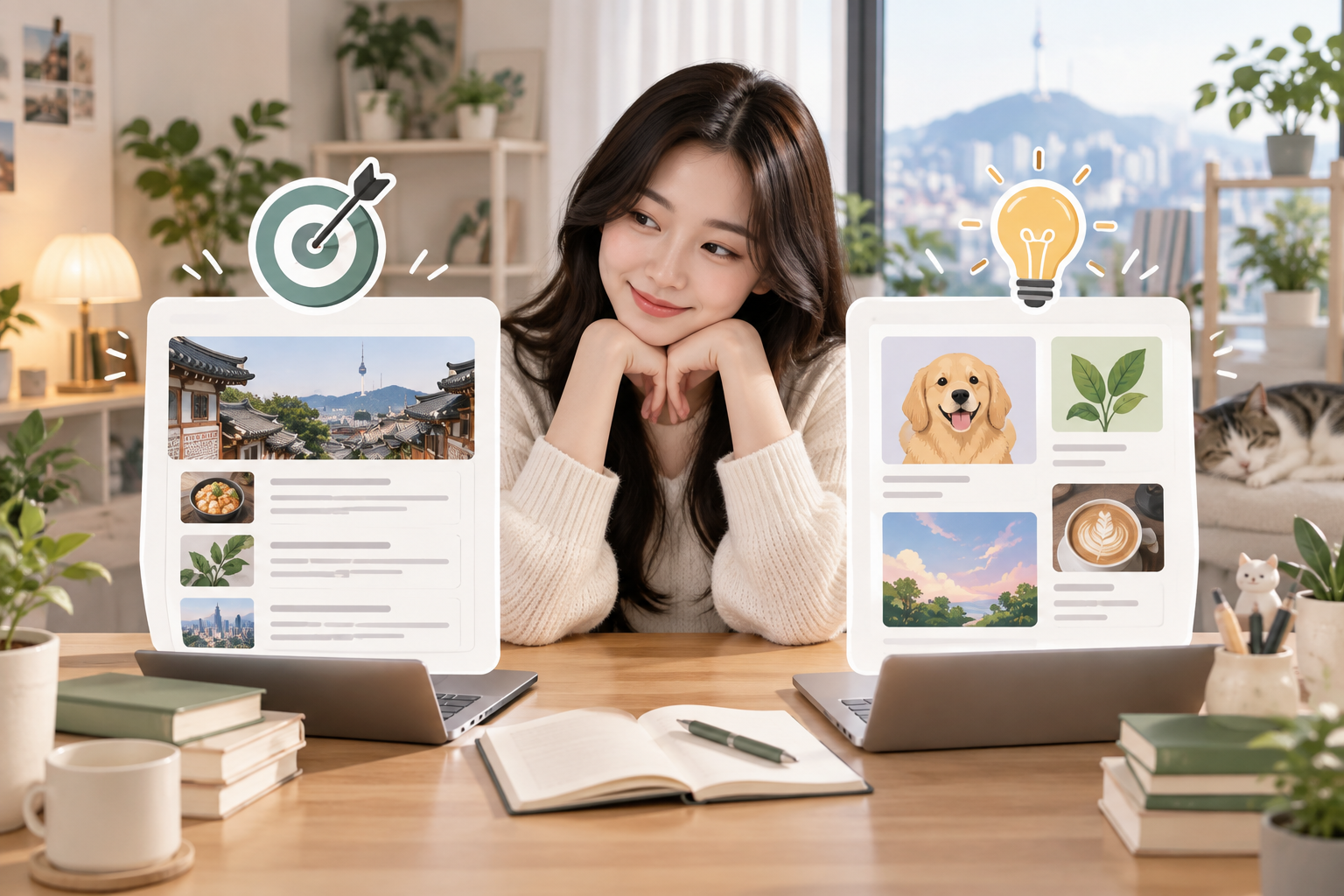 2. 주력과 실험용의 역할을 표로 나눠요