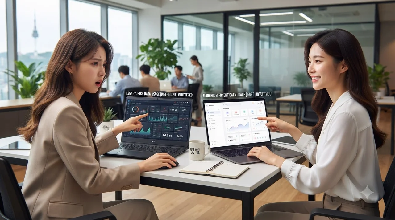 무조건 생성 요청 vs 디자인 참고 활용 비교