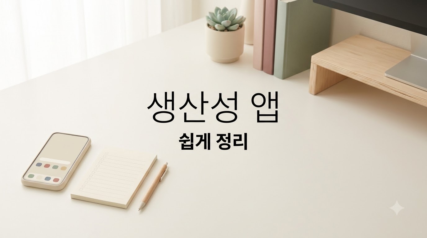 생산성 앱 정리: 중복 도구를 줄이고 기록을 쉽게 찾는 법