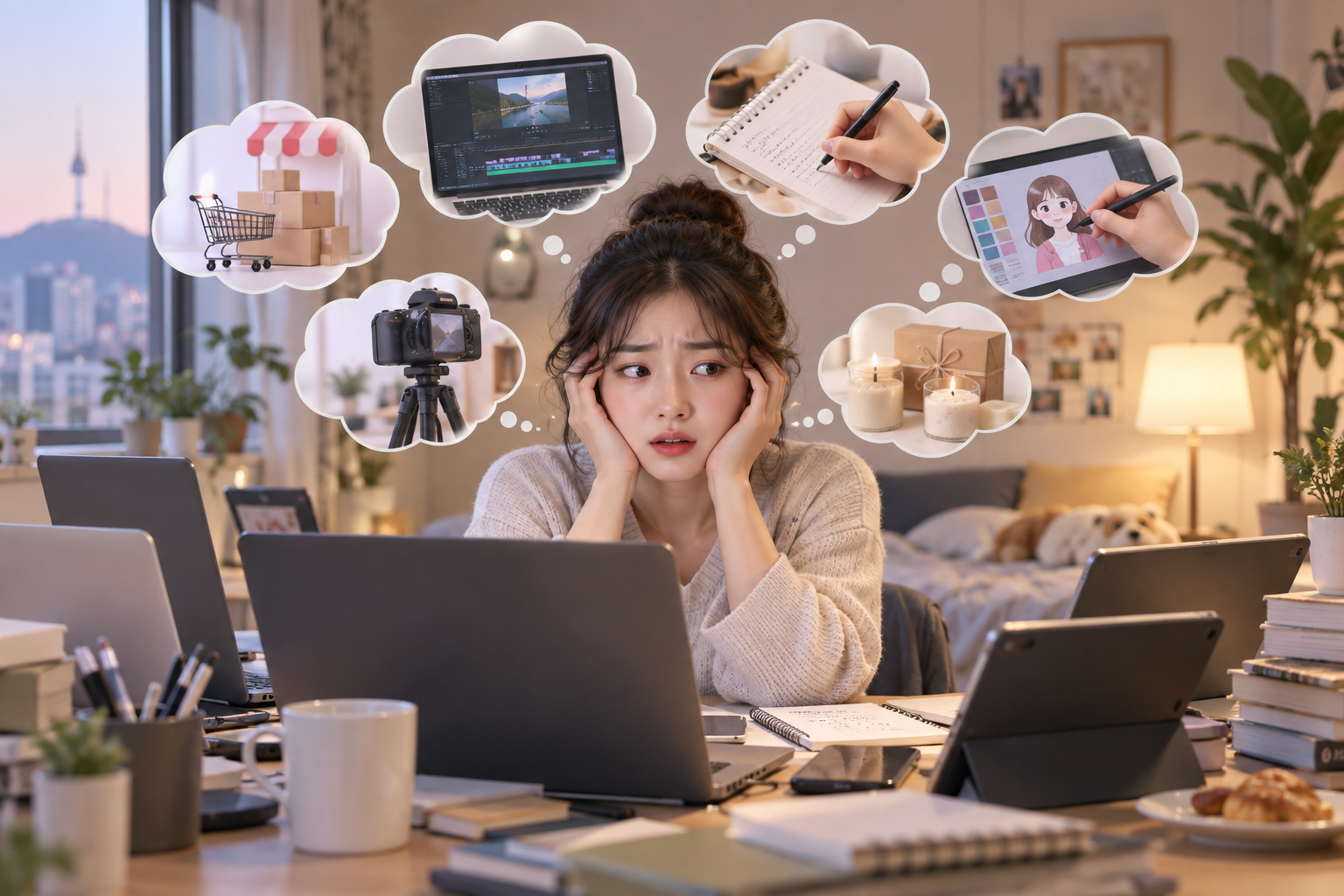 여러 개 동시에 벌이고 시급은 계산 안 하는 실수